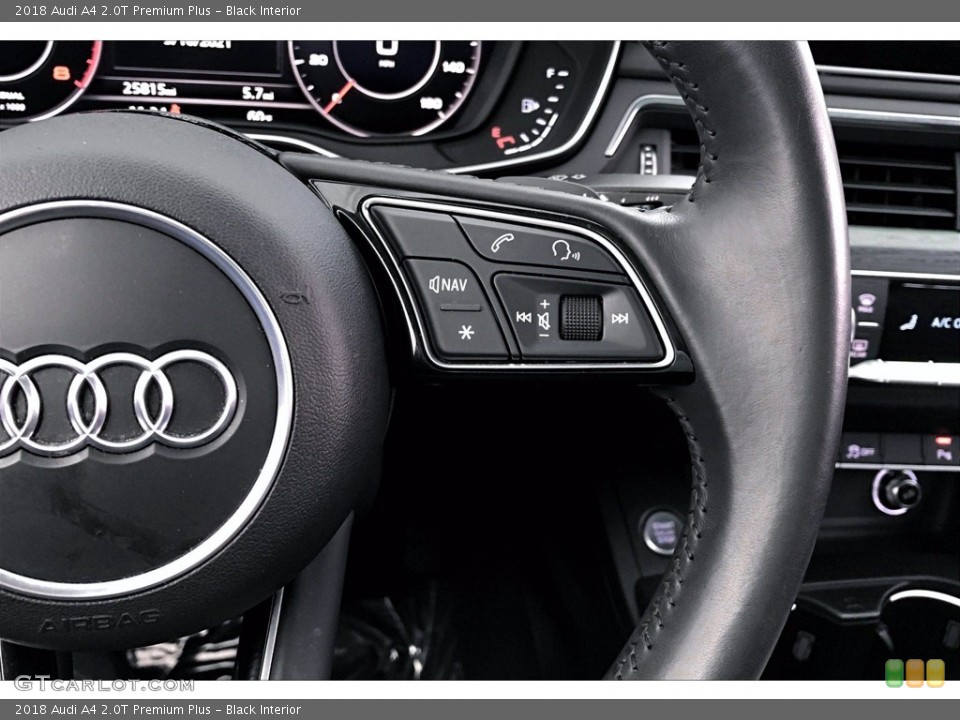 Black Interior Steering Wheel for the 2018 Audi A4 2.0T Premium Plus #141417986