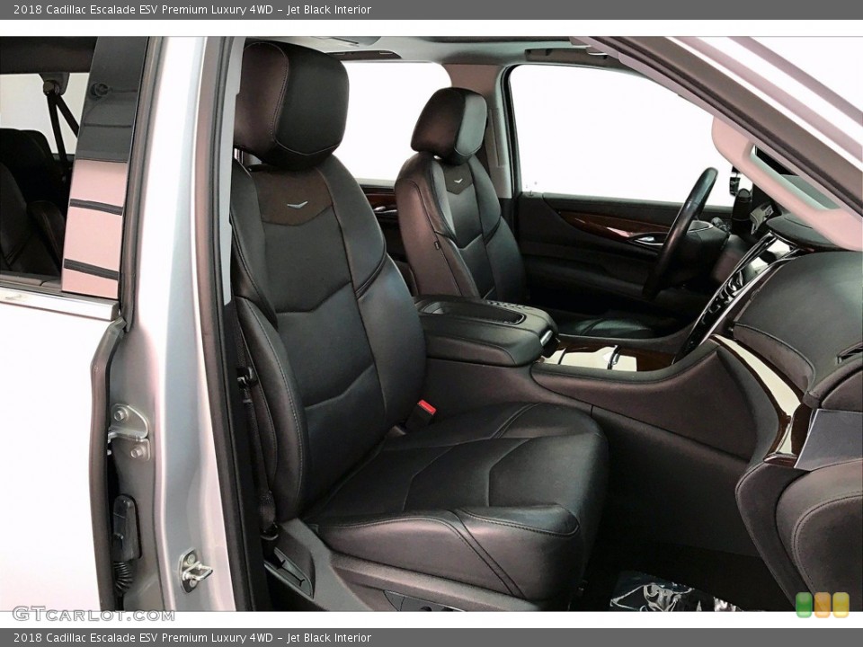 Jet Black Interior Photo for the 2018 Cadillac Escalade ESV Premium Luxury 4WD #141420575