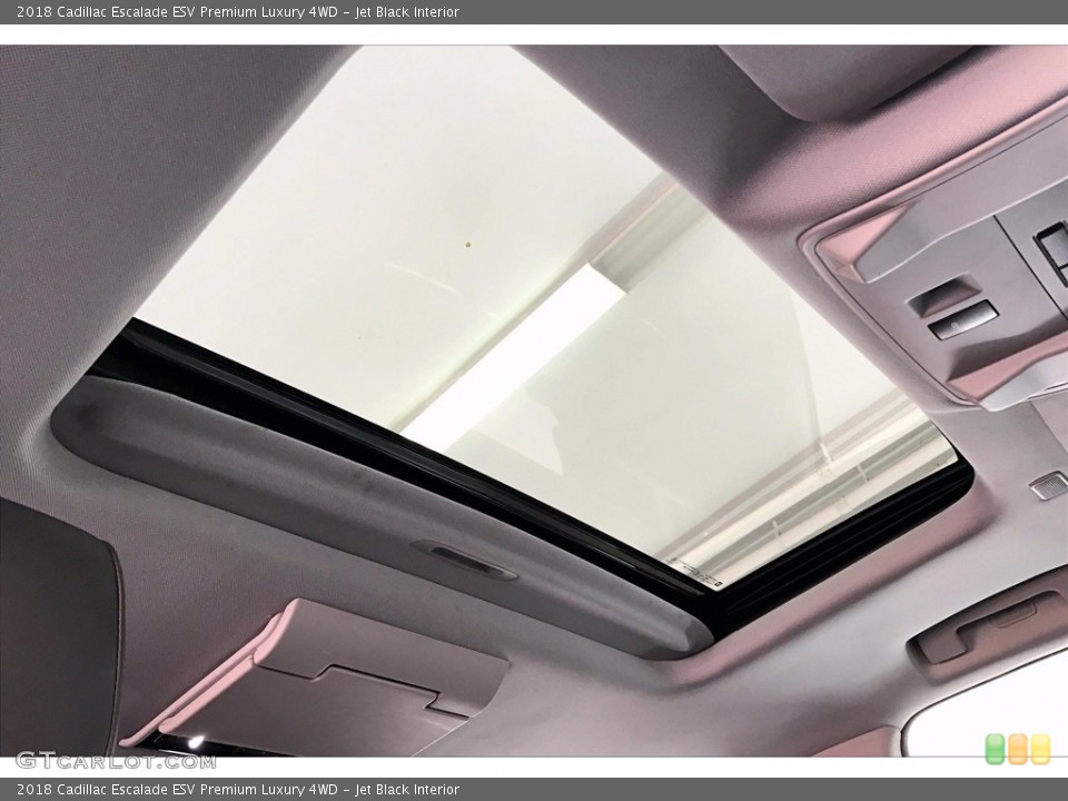 Jet Black Interior Sunroof for the 2018 Cadillac Escalade ESV Premium Luxury 4WD #141420965