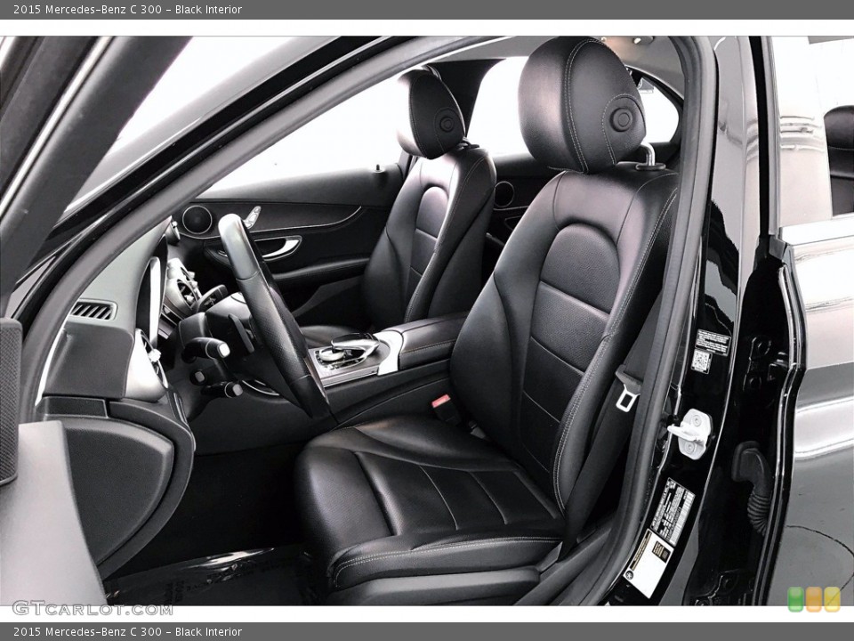 Black Interior Front Seat for the 2015 Mercedes-Benz C 300 #141422139