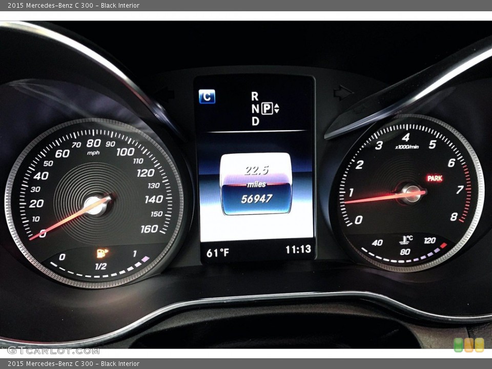 Black Interior Gauges for the 2015 Mercedes-Benz C 300 #141422213
