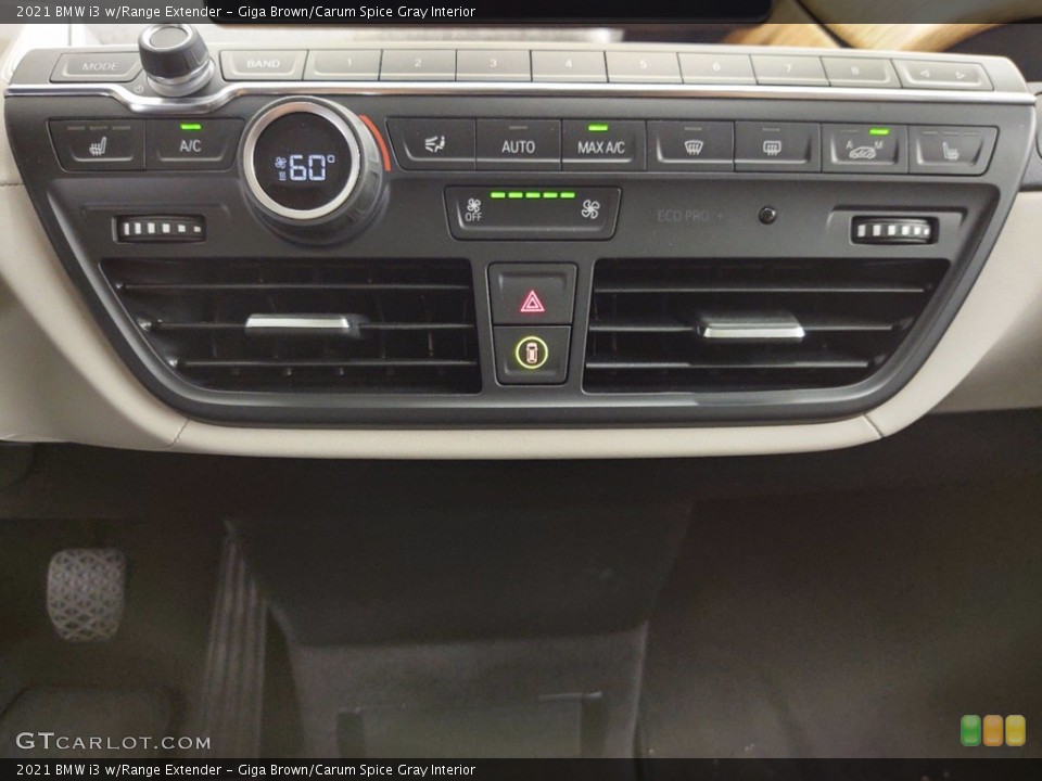 Giga Brown/Carum Spice Gray Interior Controls for the 2021 BMW i3 w/Range Extender #141422690