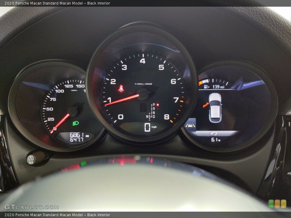 Black Interior Gauges for the 2020 Porsche Macan  #141423714