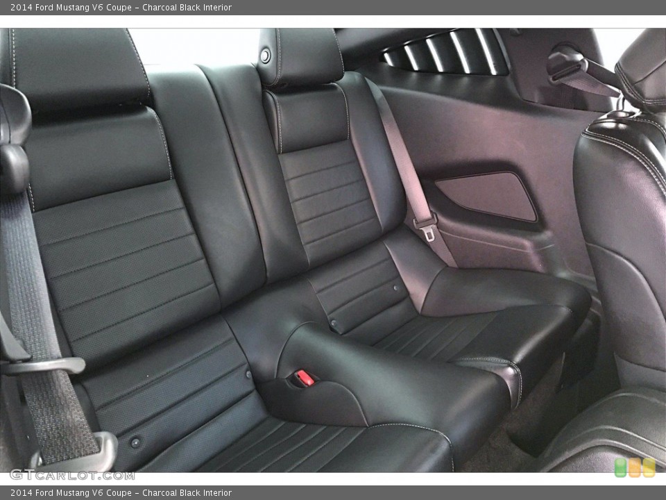 Charcoal Black Interior Rear Seat for the 2014 Ford Mustang V6 Coupe #141423717