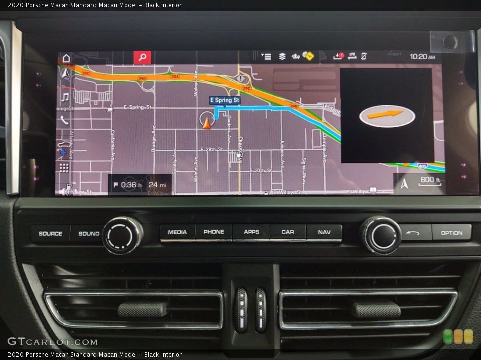 Black Interior Navigation for the 2020 Porsche Macan  #141423756