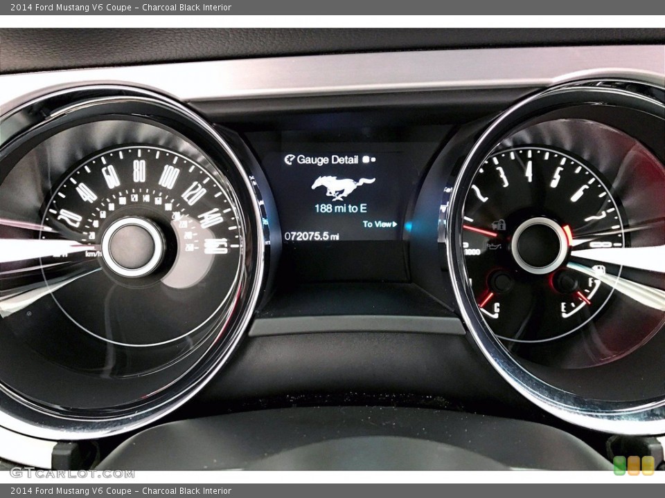 Charcoal Black Interior Gauges for the 2014 Ford Mustang V6 Coupe #141423777