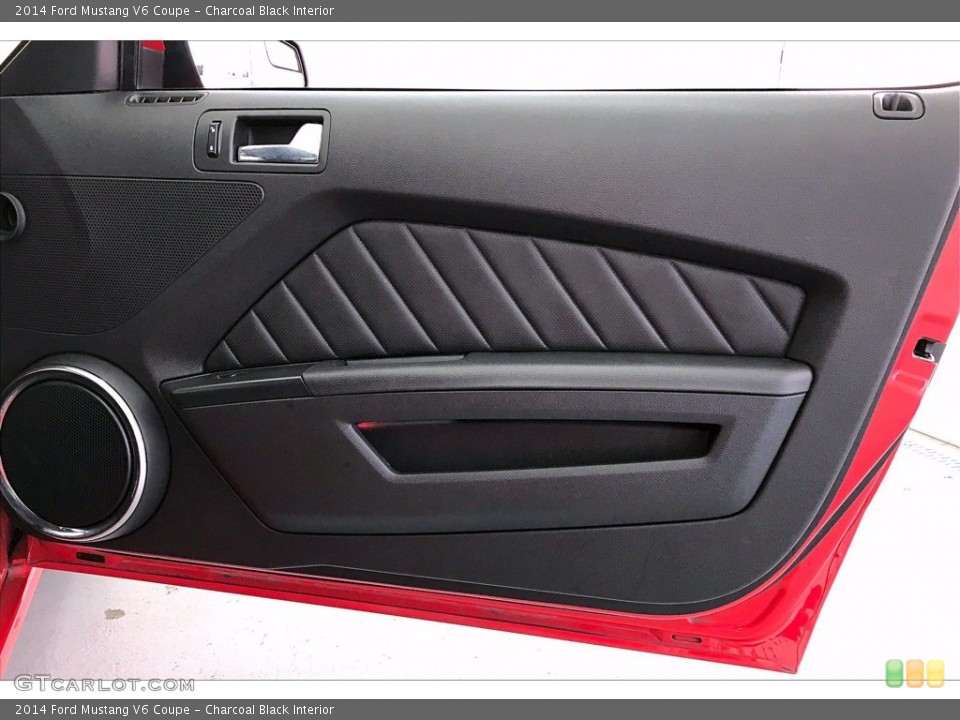 Charcoal Black Interior Door Panel for the 2014 Ford Mustang V6 Coupe #141423822