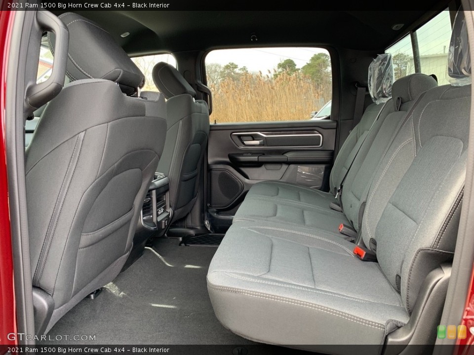 Black Interior Rear Seat for the 2021 Ram 1500 Big Horn Crew Cab 4x4 #141426683