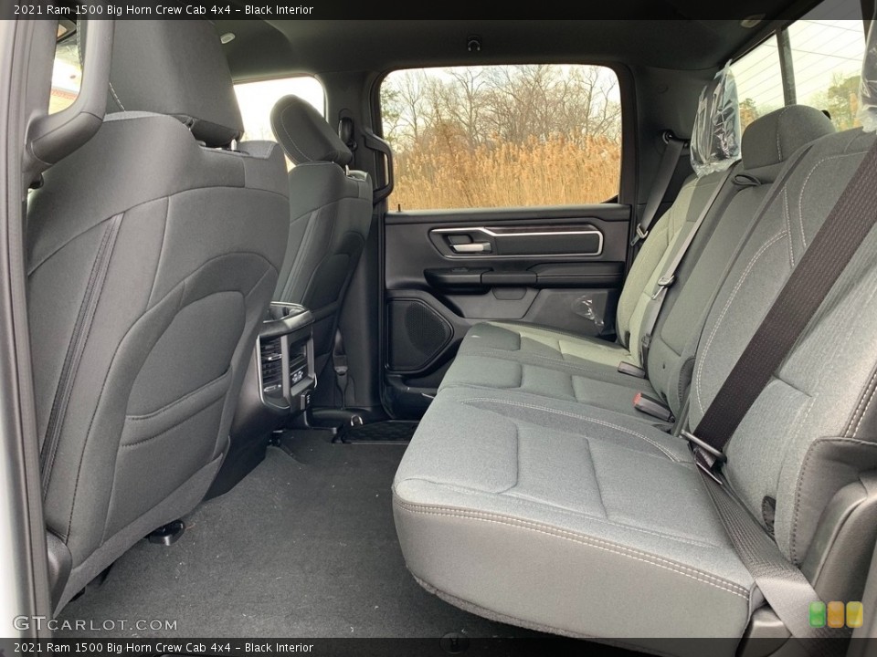 Black Interior Rear Seat for the 2021 Ram 1500 Big Horn Crew Cab 4x4 #141427048