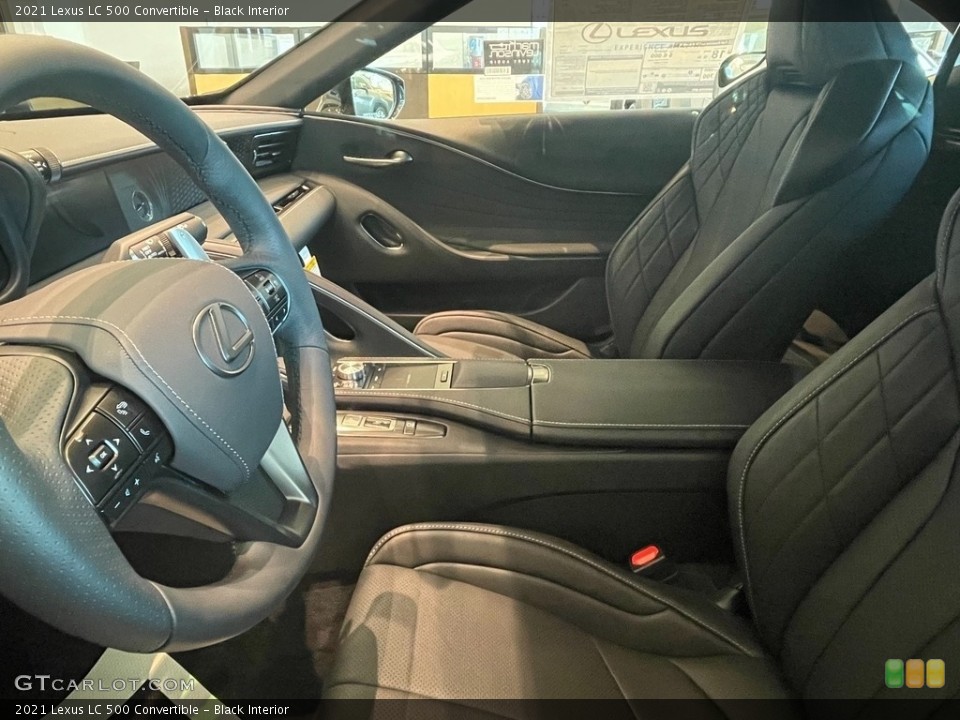 Black Interior Photo for the 2021 Lexus LC 500 Convertible #141427481