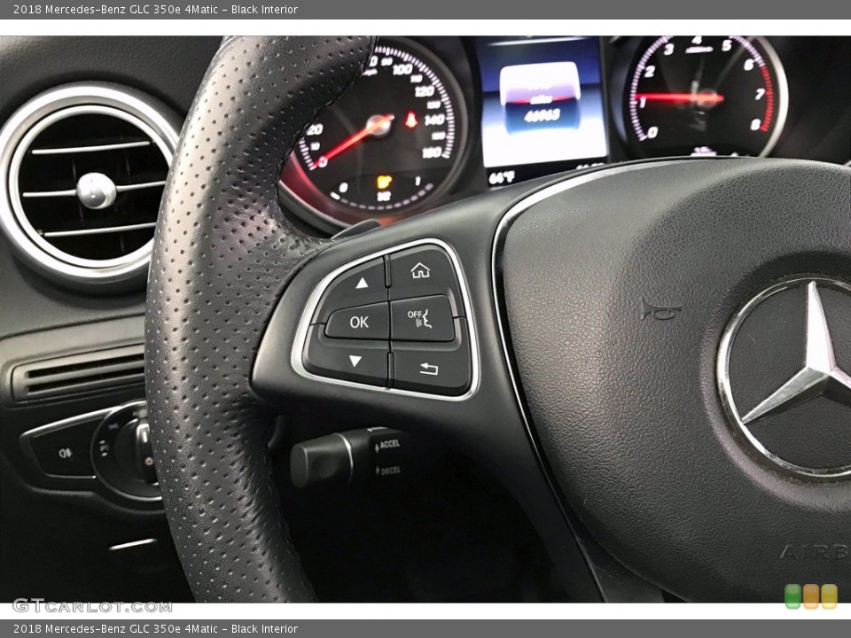Black Interior Steering Wheel for the 2018 Mercedes-Benz GLC 350e 4Matic #141427531