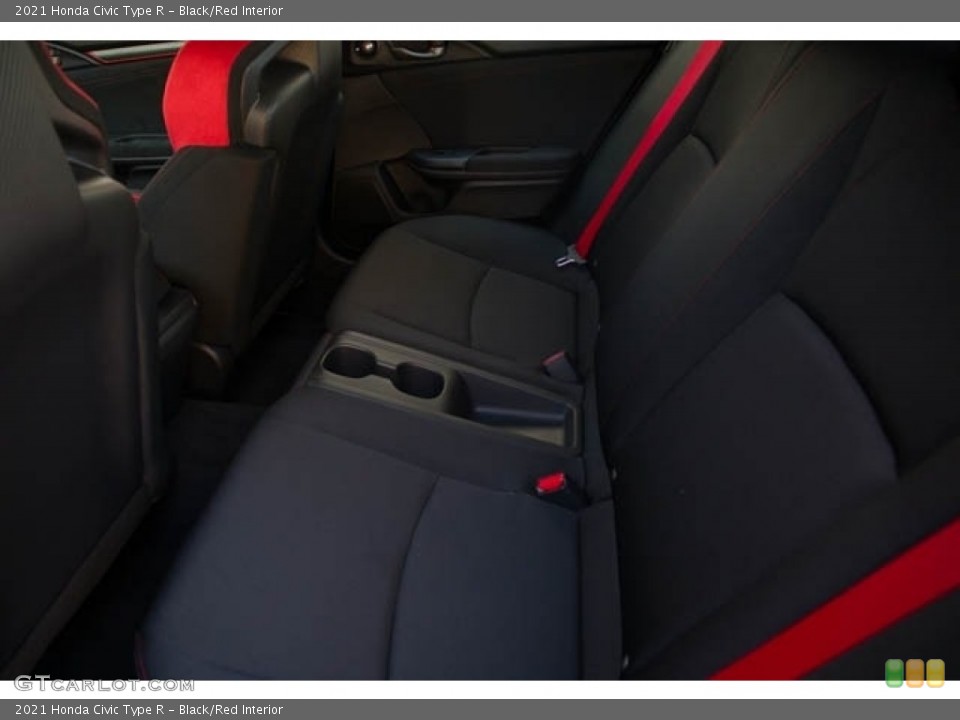 Black/Red Interior Rear Seat for the 2021 Honda Civic Type R #141430687