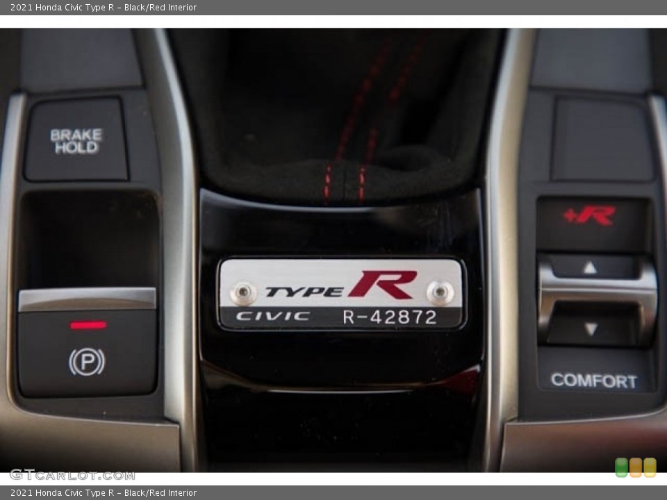 Black/Red Interior Controls for the 2021 Honda Civic Type R #141430732