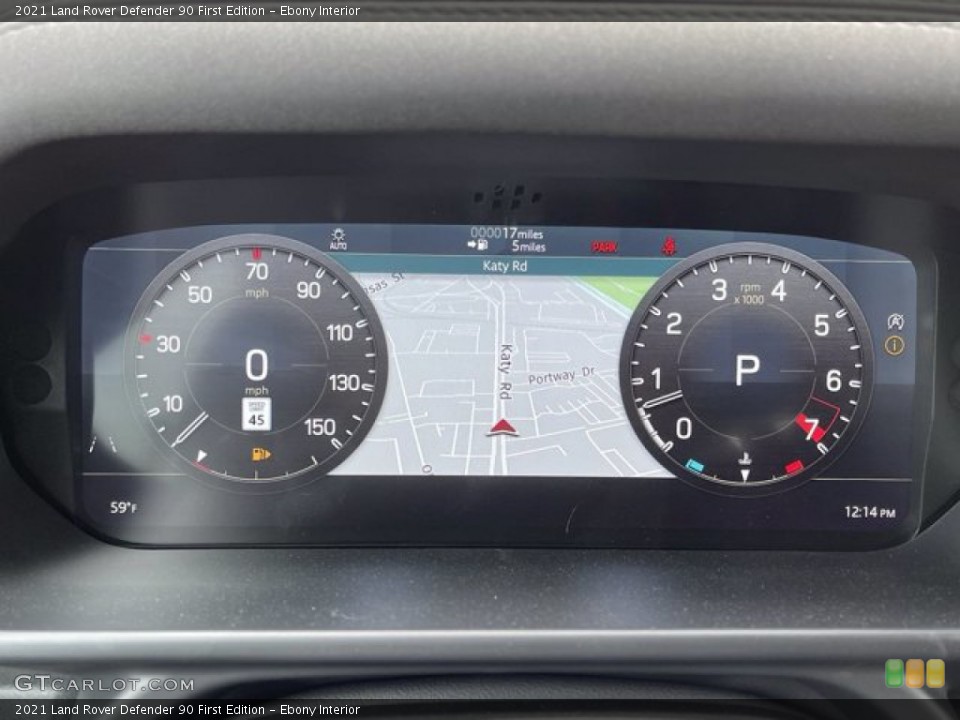 Ebony Interior Gauges for the 2021 Land Rover Defender 90 First Edition #141431356
