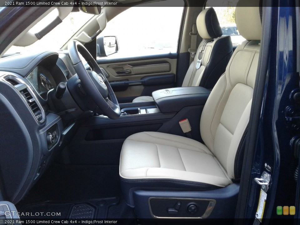 Indigo/Frost Interior Front Seat for the 2021 Ram 1500 Limited Crew Cab 4x4 #141432808