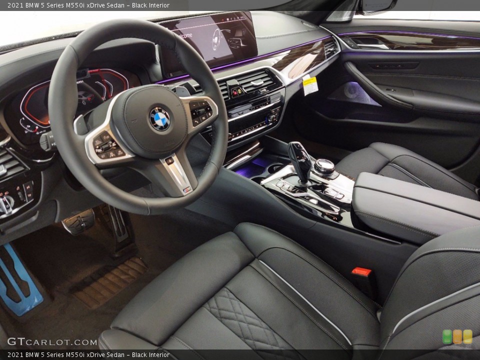 Black Interior Photo for the 2021 BMW 5 Series M550i xDrive Sedan #141433885