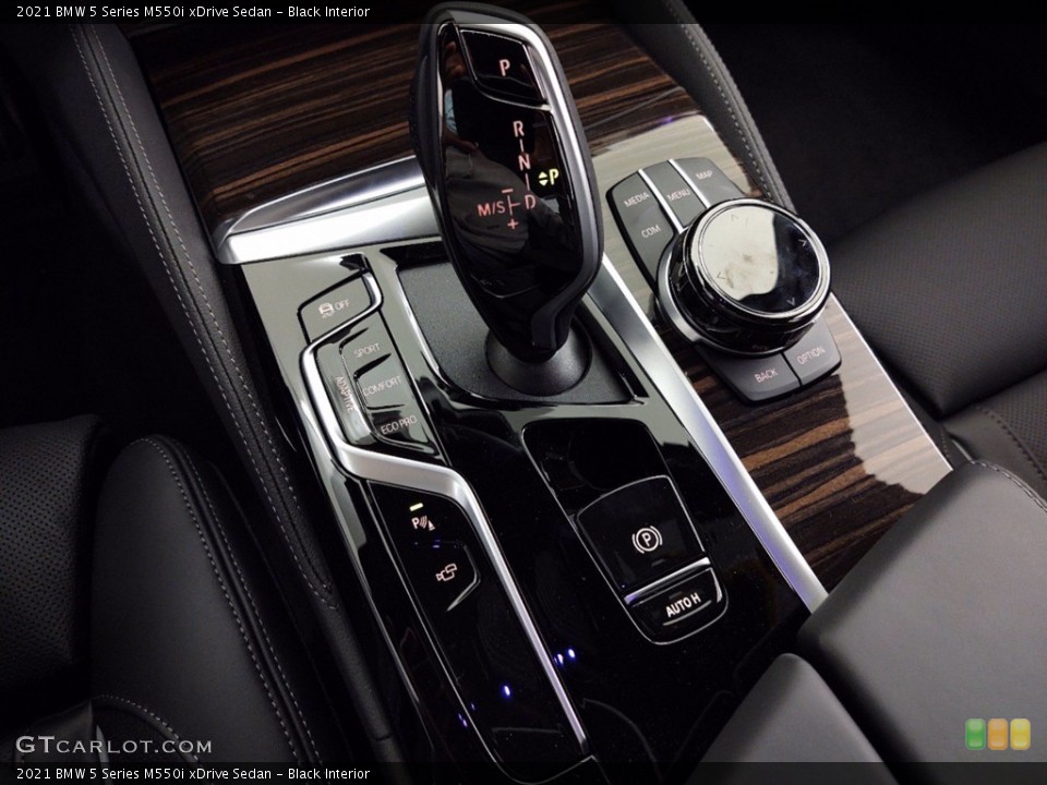 Black Interior Transmission for the 2021 BMW 5 Series M550i xDrive Sedan #141434137