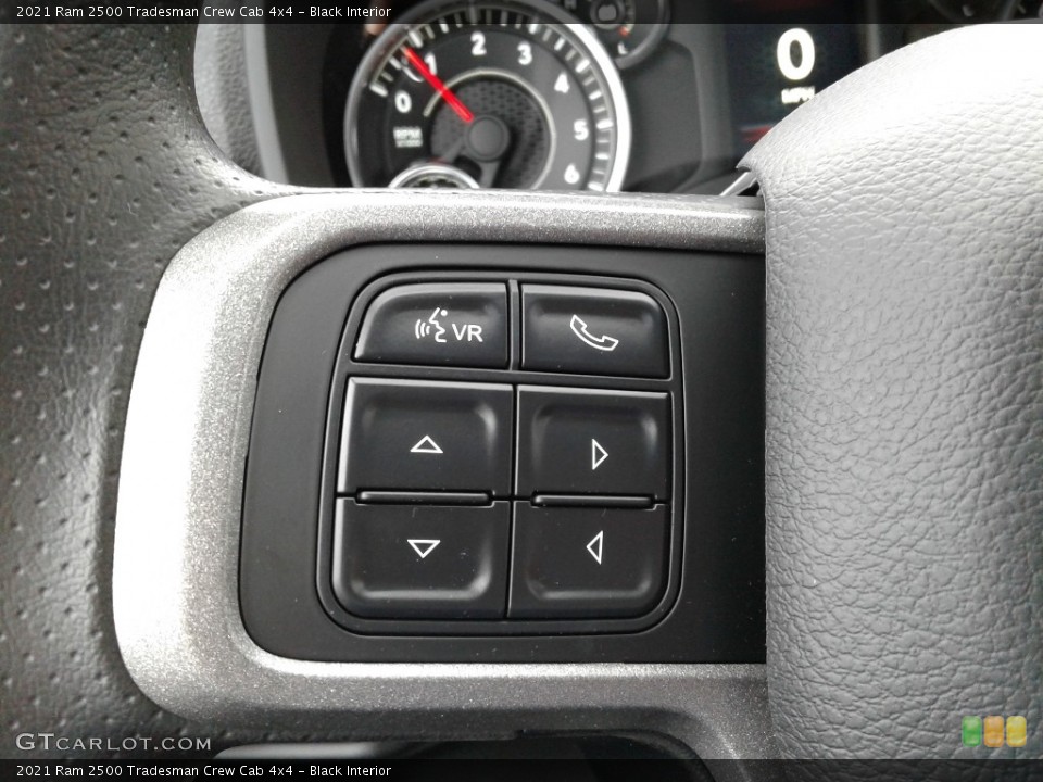 Black Interior Steering Wheel for the 2021 Ram 2500 Tradesman Crew Cab 4x4 #141435106