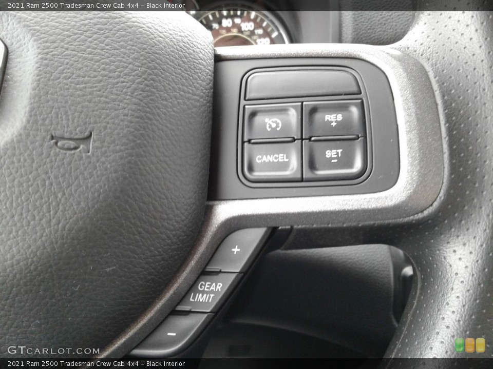 Black Interior Steering Wheel for the 2021 Ram 2500 Tradesman Crew Cab 4x4 #141435127