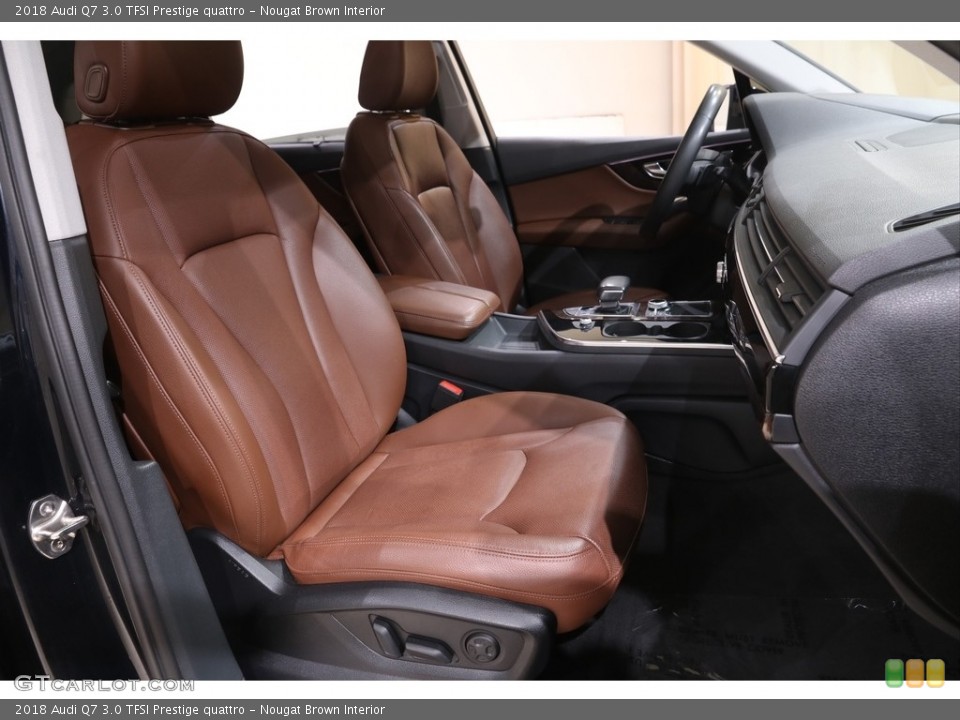 Nougat Brown Interior Front Seat for the 2018 Audi Q7 3.0 TFSI Prestige quattro #141435580