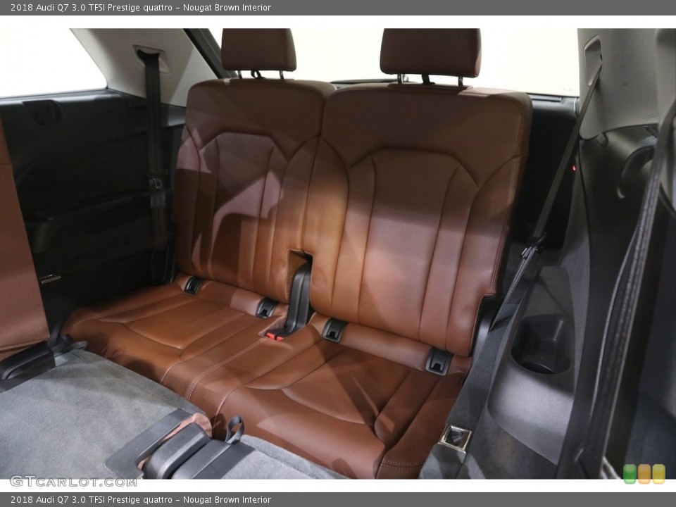 Nougat Brown Interior Rear Seat for the 2018 Audi Q7 3.0 TFSI Prestige quattro #141435661