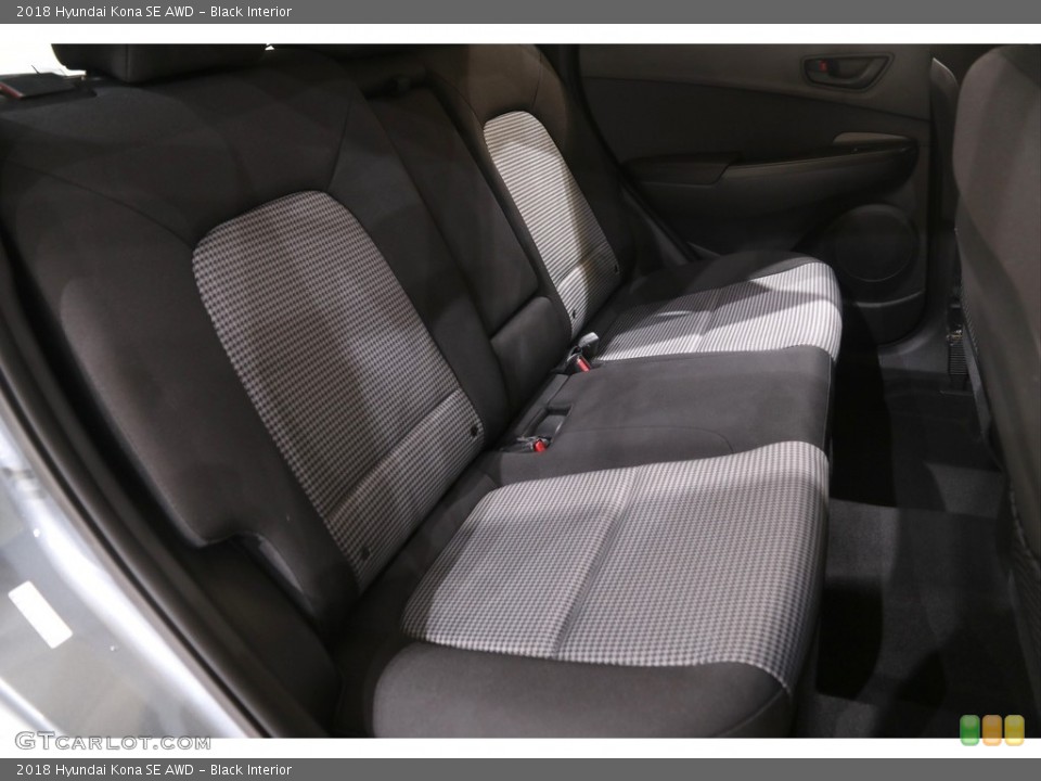 Black Interior Rear Seat for the 2018 Hyundai Kona SE AWD #141436624
