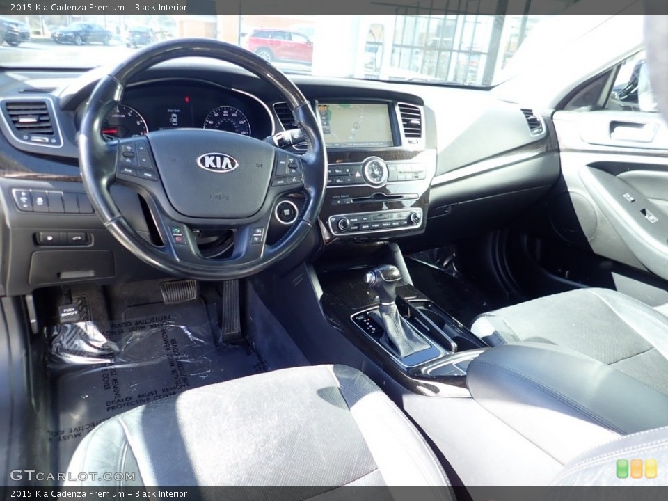 Black Interior Front Seat for the 2015 Kia Cadenza Premium #141440398