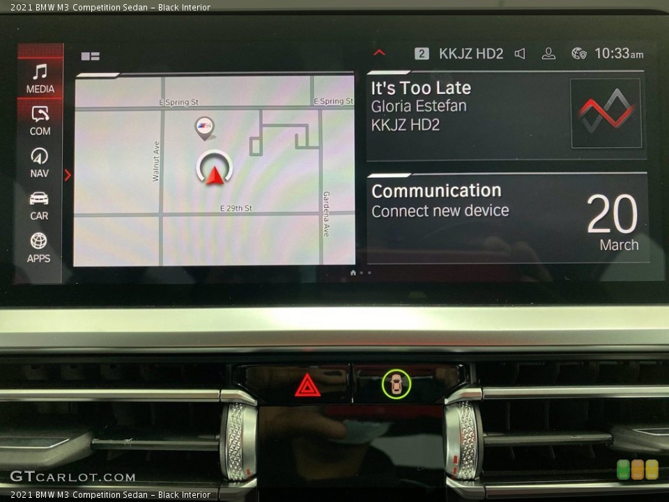 Black Interior Controls for the 2021 BMW M3 Competition Sedan #141445178