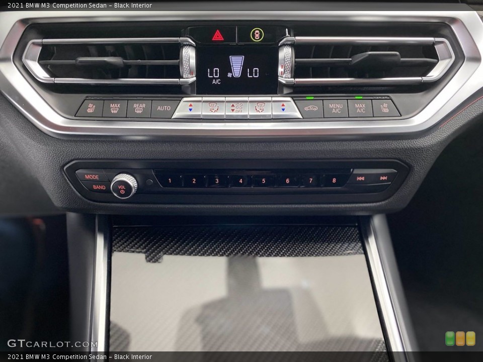 Black Interior Controls for the 2021 BMW M3 Competition Sedan #141445236