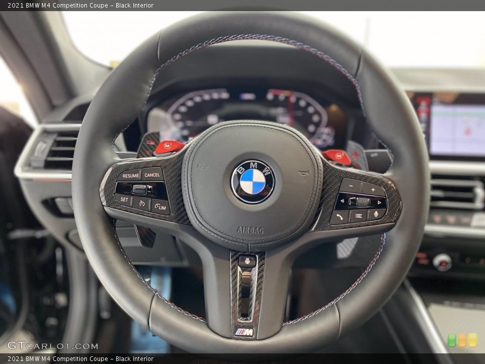 Black Interior Steering Wheel for the 2021 BMW M4 Competition Coupe #141445622