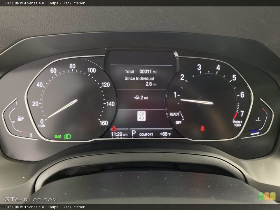 Black Interior Gauges for the 2021 BMW 4 Series 430i Coupe #141446348