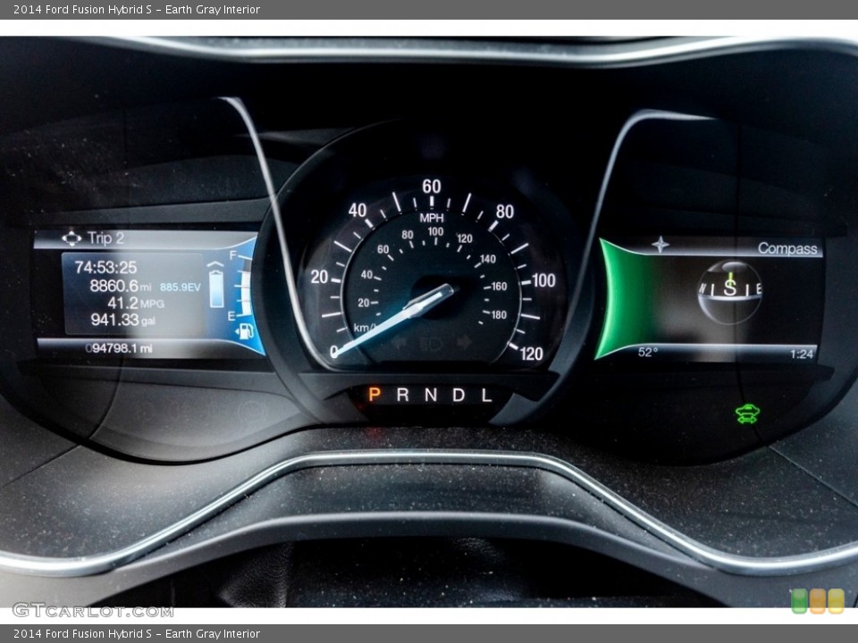Earth Gray Interior Gauges for the 2014 Ford Fusion Hybrid S #141450628