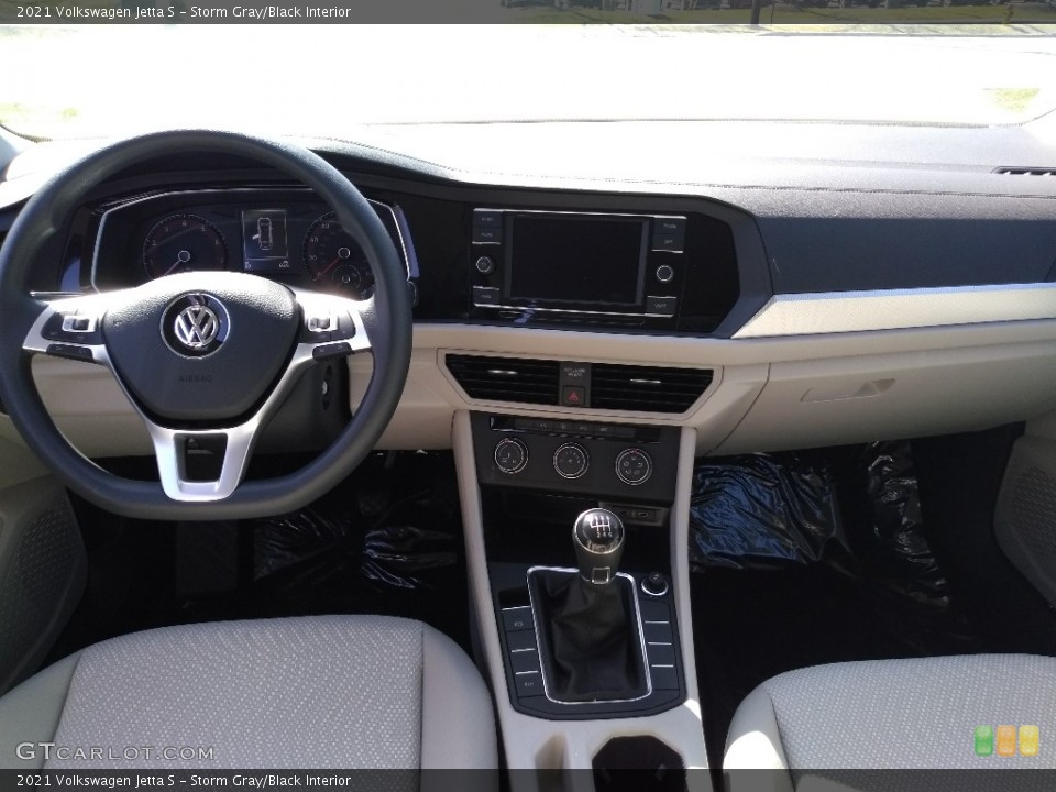 Storm Gray/Black Interior Transmission for the 2021 Volkswagen Jetta S #141455683