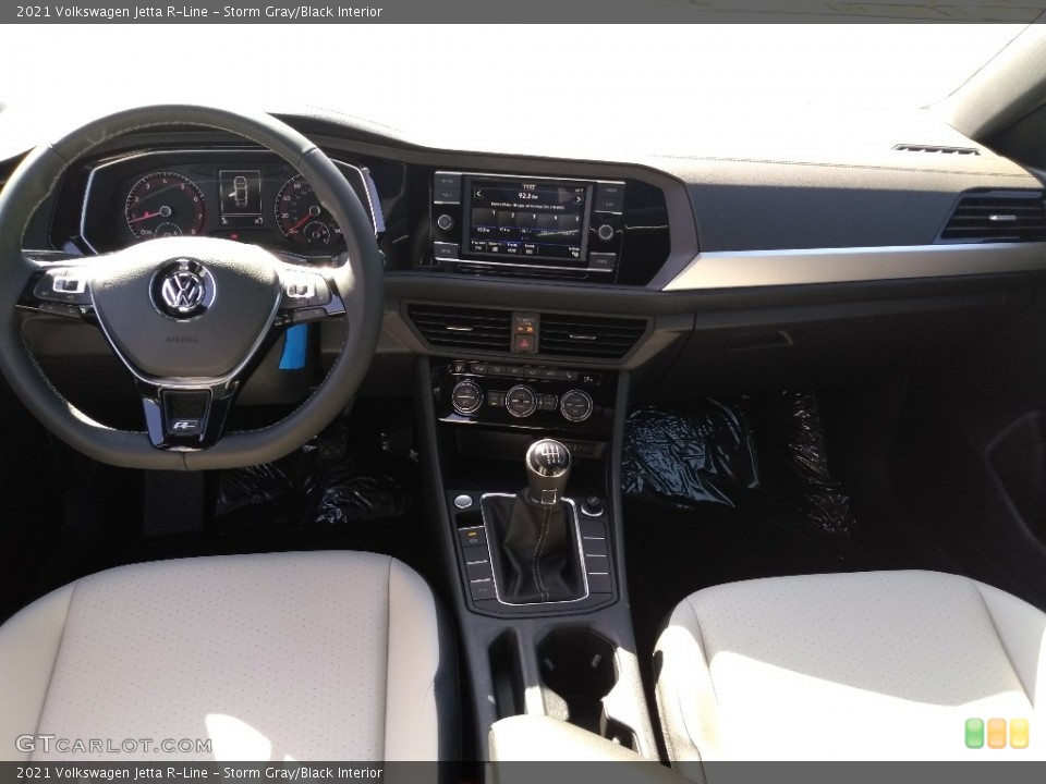 Storm Gray/Black Interior Dashboard for the 2021 Volkswagen Jetta R-Line #141455807