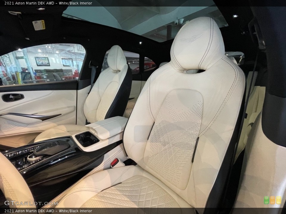 White/Black Interior Front Seat for the 2021 Aston Martin DBX AWD #141456035