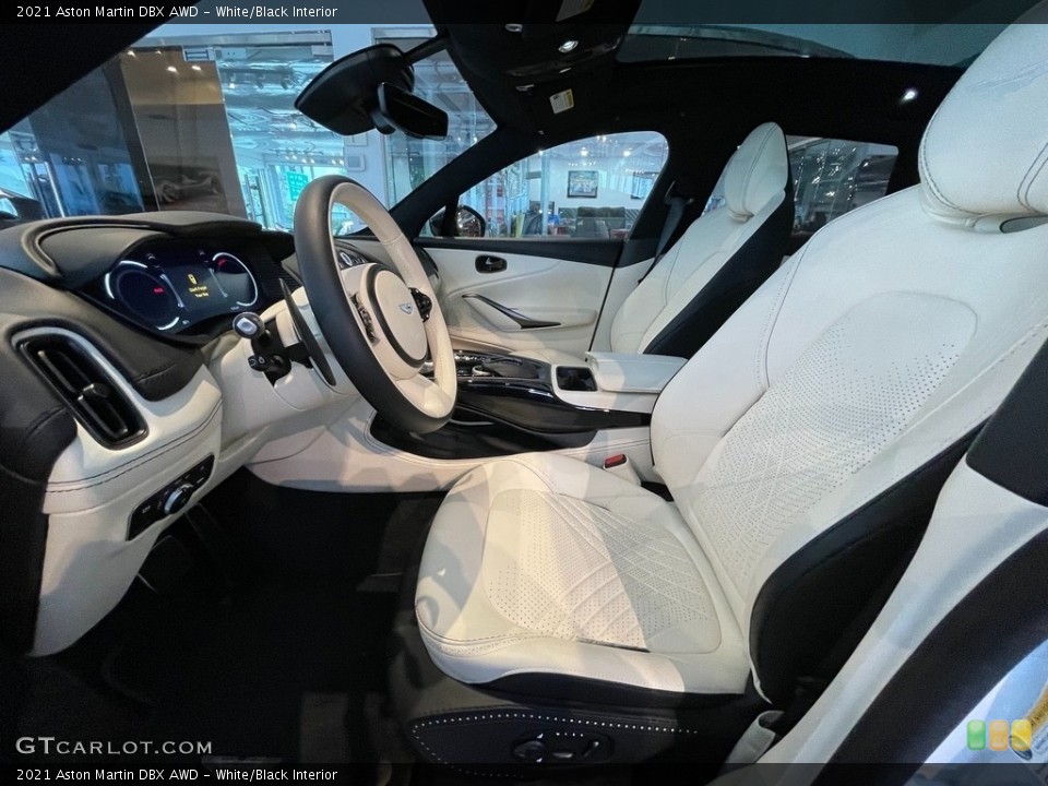 White/Black 2021 Aston Martin DBX Interiors