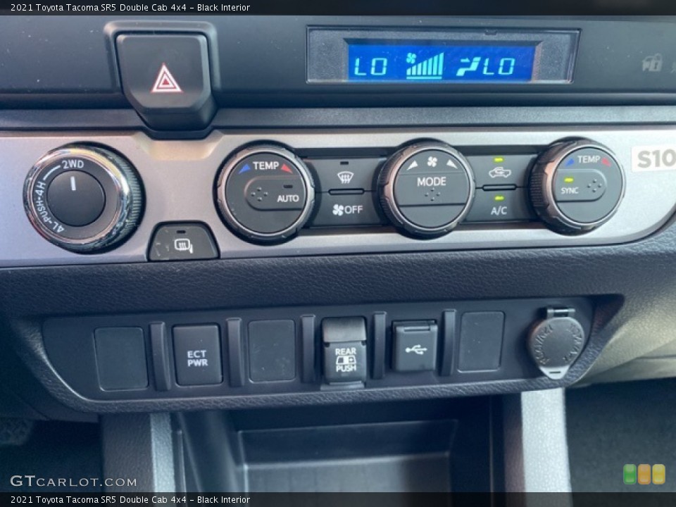 Black Interior Controls for the 2021 Toyota Tacoma SR5 Double Cab 4x4 #141456245