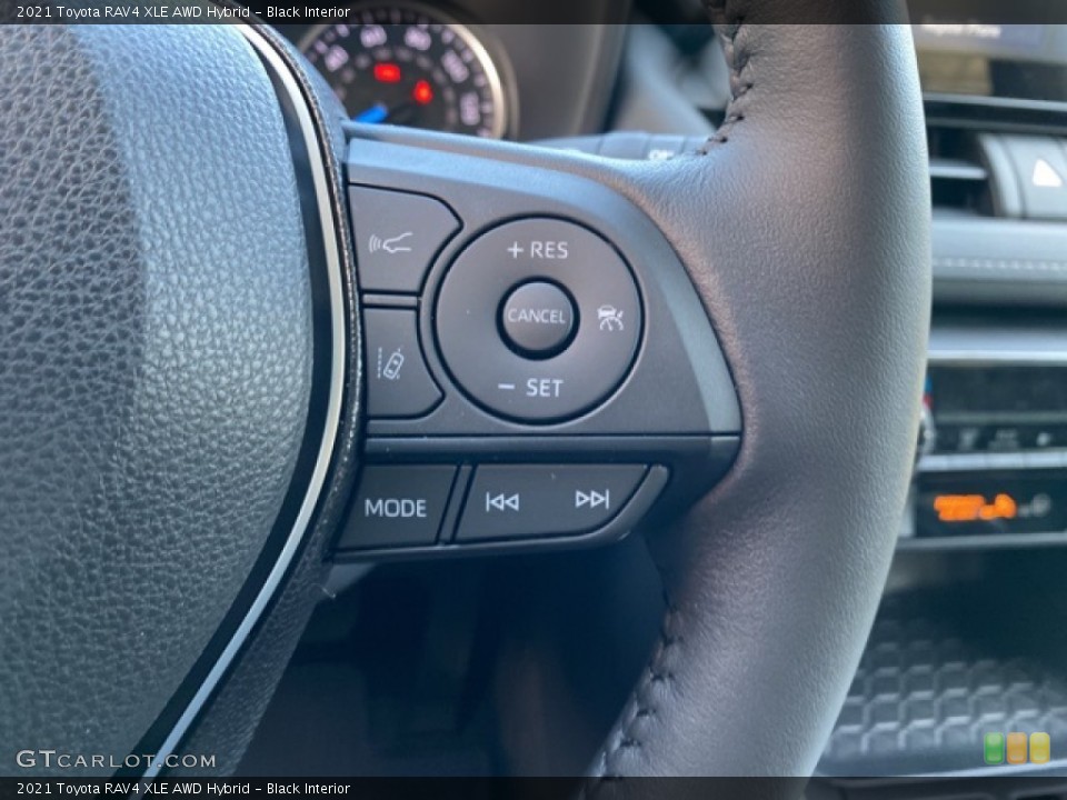 Black Interior Steering Wheel for the 2021 Toyota RAV4 XLE AWD Hybrid #141456743
