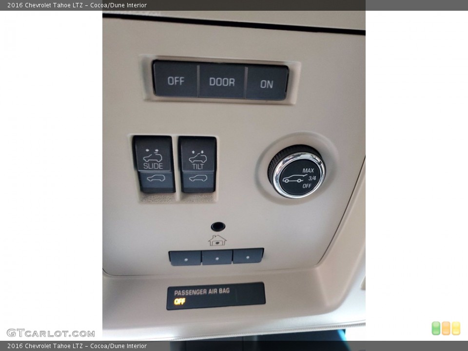 Cocoa/Dune Interior Controls for the 2016 Chevrolet Tahoe LTZ #141458810