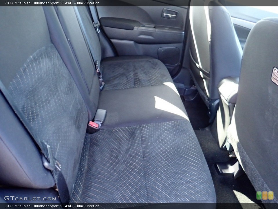 Black Interior Rear Seat for the 2014 Mitsubishi Outlander Sport SE AWD #141460013