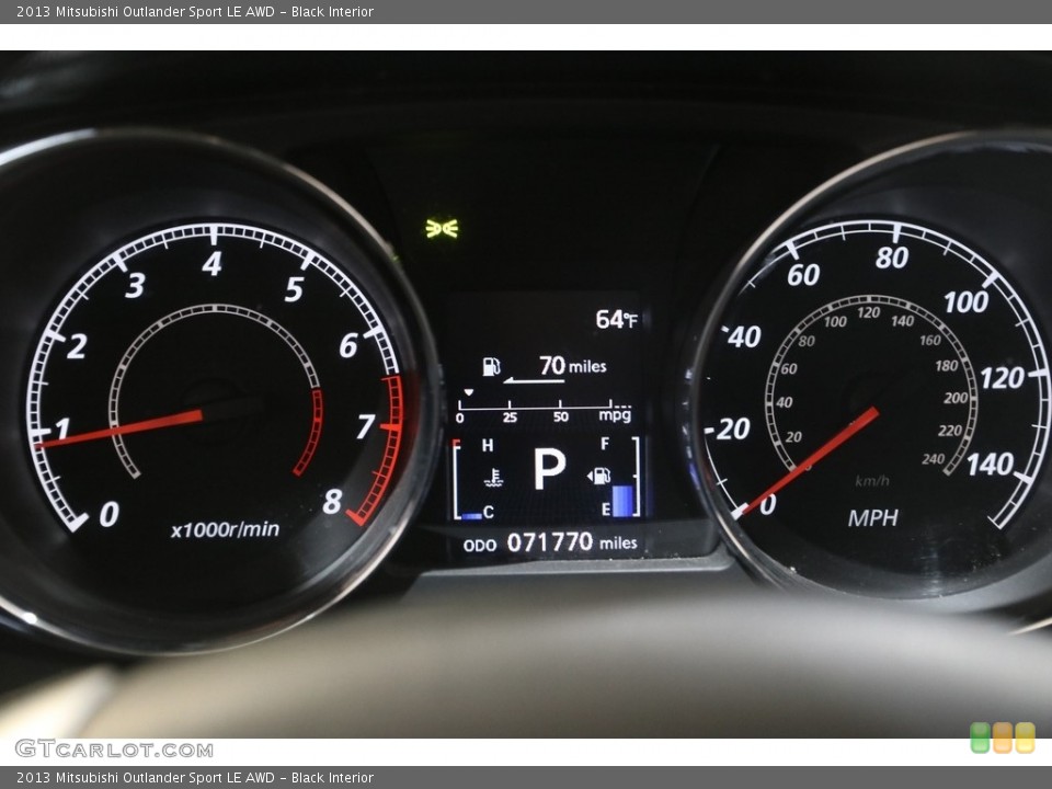 Black Interior Gauges for the 2013 Mitsubishi Outlander Sport LE AWD #141460613
