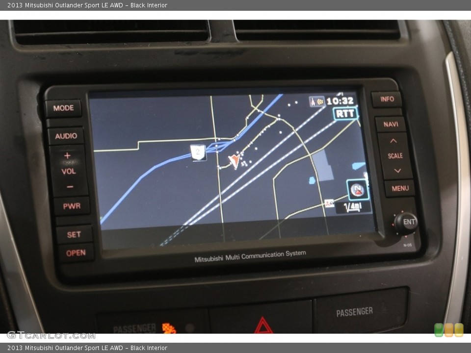 Black Interior Navigation for the 2013 Mitsubishi Outlander Sport LE AWD #141460652