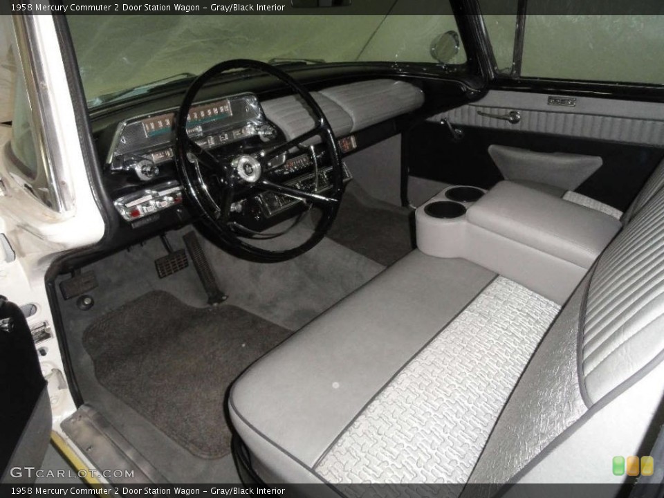 Gray/Black Interior Photo for the 1958 Mercury Commuter 2 Door Station Wagon #141465329