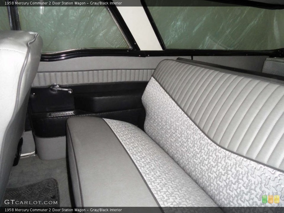 Gray/Black 1958 Mercury Commuter Interiors