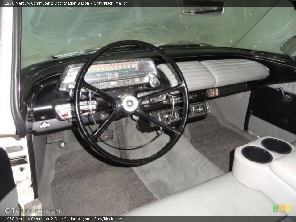 Gray/Black Interior Dashboard for the 1958 Mercury Commuter 2 Door Station Wagon #141465608