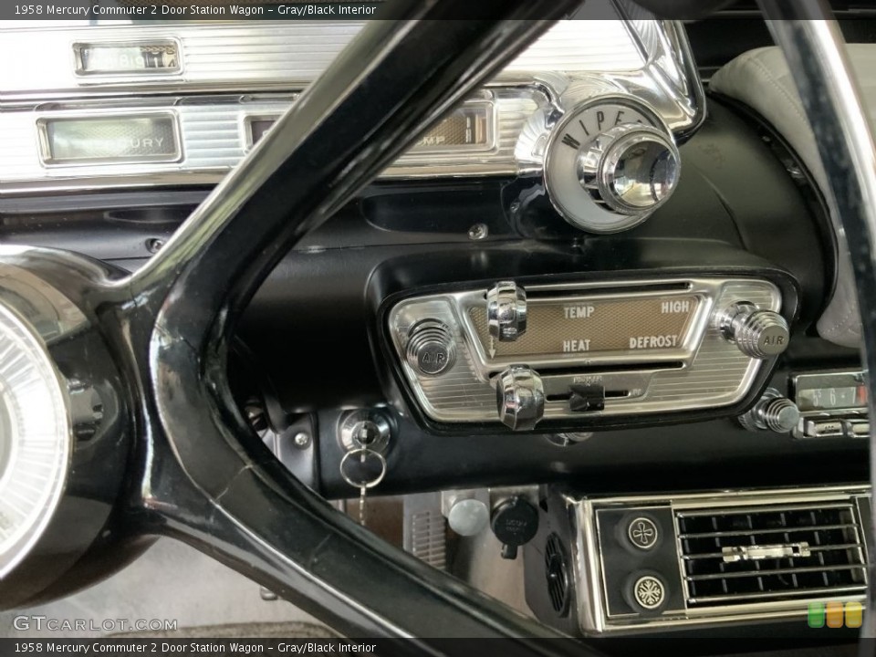 Gray/Black Interior Controls for the 1958 Mercury Commuter 2 Door Station Wagon #141465683