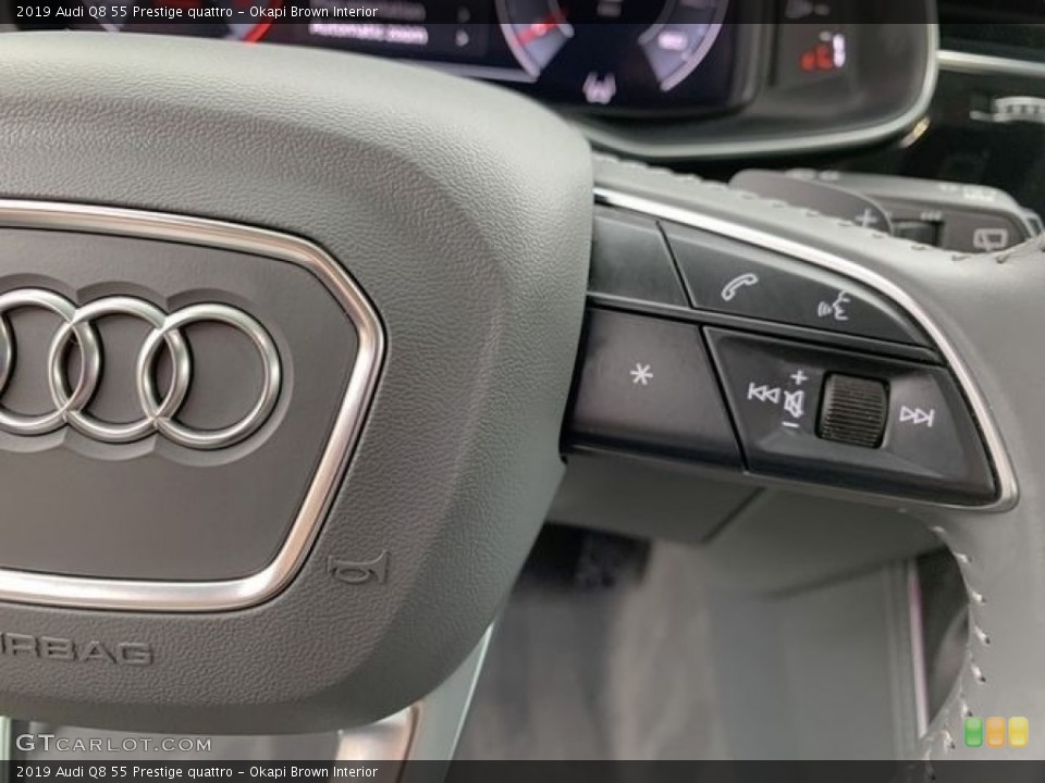 Okapi Brown Interior Steering Wheel for the 2019 Audi Q8 55 Prestige quattro #141466376