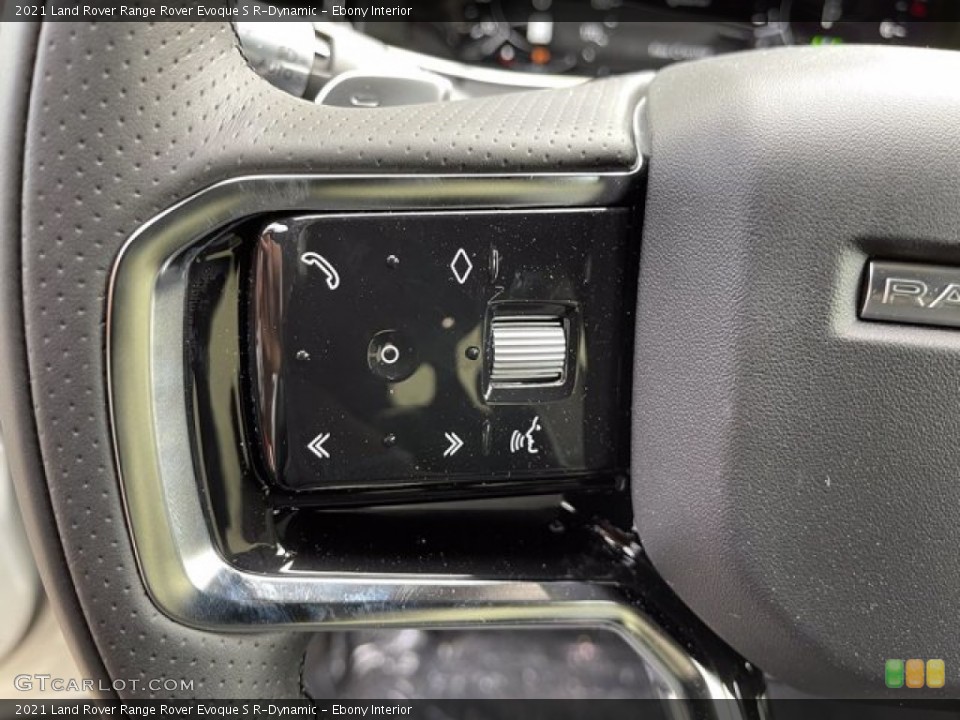 Ebony Interior Steering Wheel for the 2021 Land Rover Range Rover Evoque S R-Dynamic #141466466