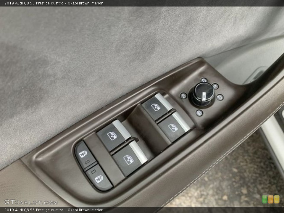 Okapi Brown Interior Controls for the 2019 Audi Q8 55 Prestige quattro #141466586