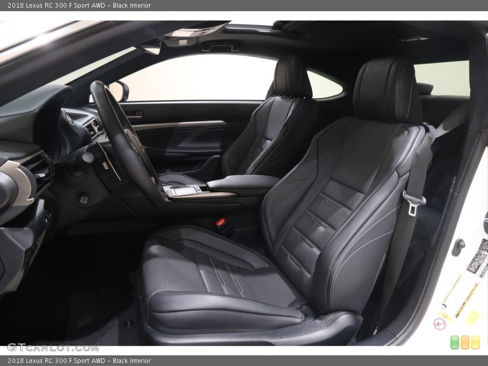 Black Interior Front Seat for the 2018 Lexus RC 300 F Sport AWD #141466904